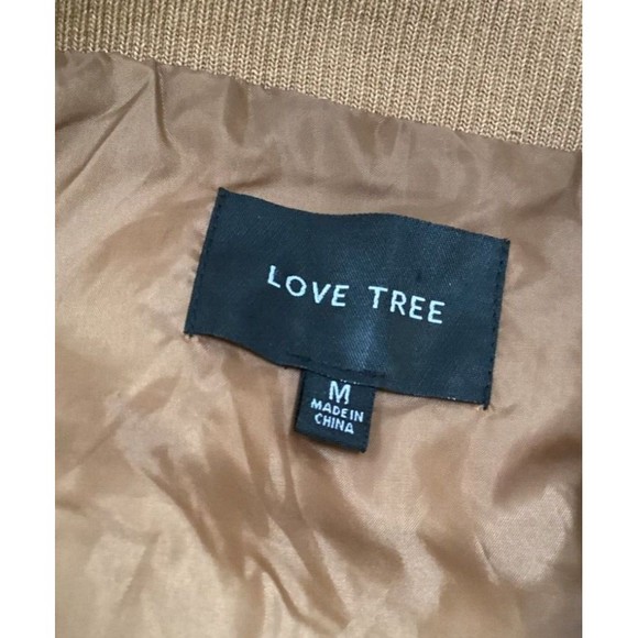 Love Tree Diamond Quilted Jacket Women’s Size M Brown Full Zip Lined Pockets - Picture 10 of 14